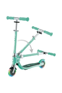 Trottinette Flow pliable Junior Lights mint Globber