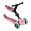 Trottinette évolutive Go Up Active Lights rose pastel Globber