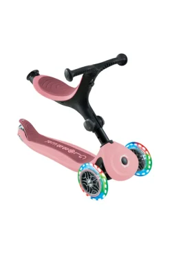 Trottinette évolutive Go Up Active Lights rose pastel Globber