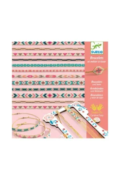 Un coffret de bracelets perles et métier à tisser Djeco
