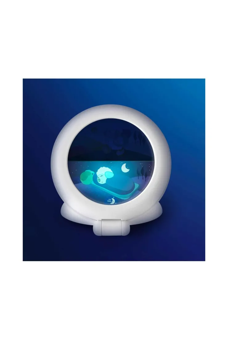 Veilleuse indicatrice de réveil nomade blanc Globe trotter Pabobo