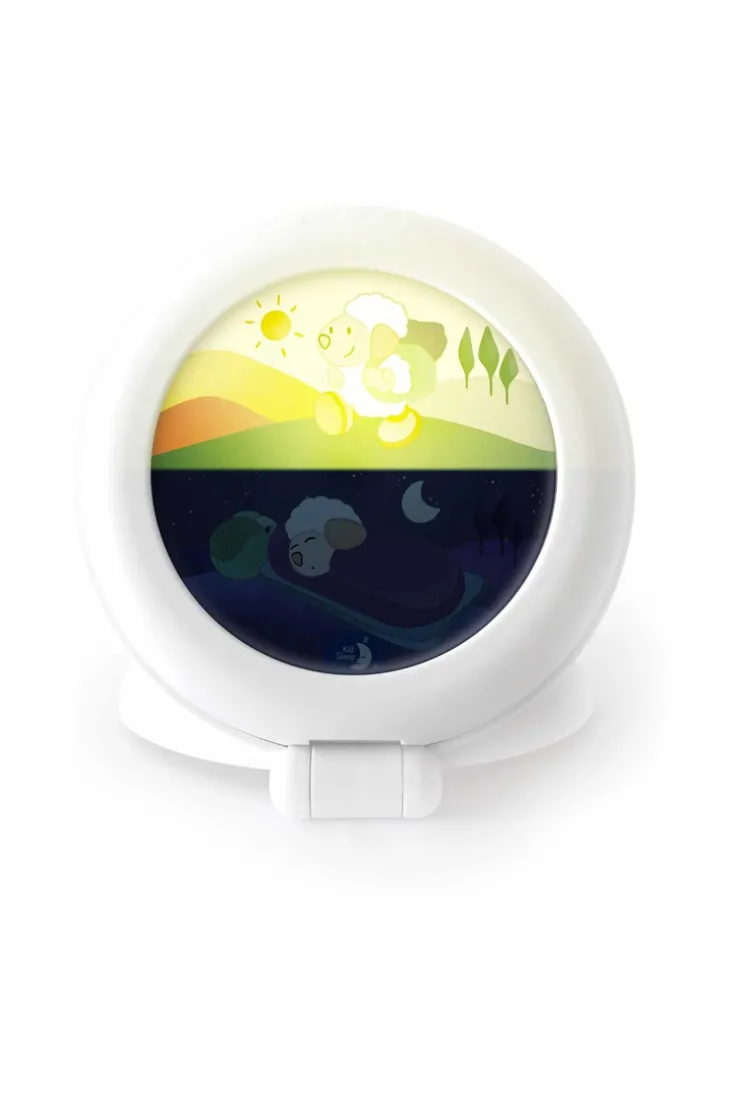 Veilleuse indicatrice de réveil nomade blanc Globe trotter Pabobo