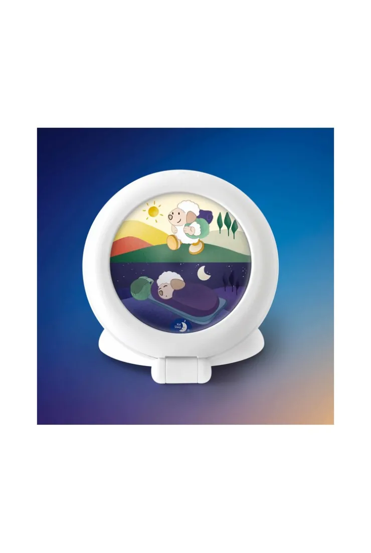 Veilleuse indicatrice de réveil nomade blanc Globe trotter Pabobo
