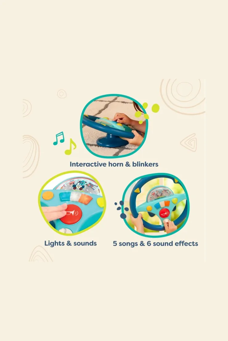 Volant interactif sonore et lumineux Battat
